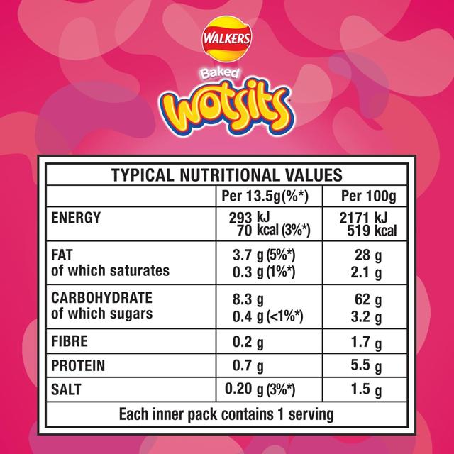 Walkers Wotsits Prawn Cocktail Multipack Snacks Crisps 6 per pack GOODS M&S