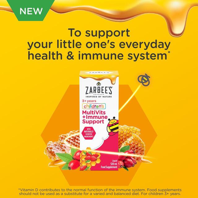 Zarbee's Children's Multivits + Immune Support   120ml GOODS M&S