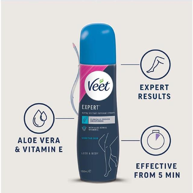 Veet Expert Spray on Cream Sensitive 150 ml 150ml GOODS M&S