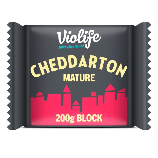 Violife Cheddarton Block Cheddar Cheese Alternative   200g GOODS M&S