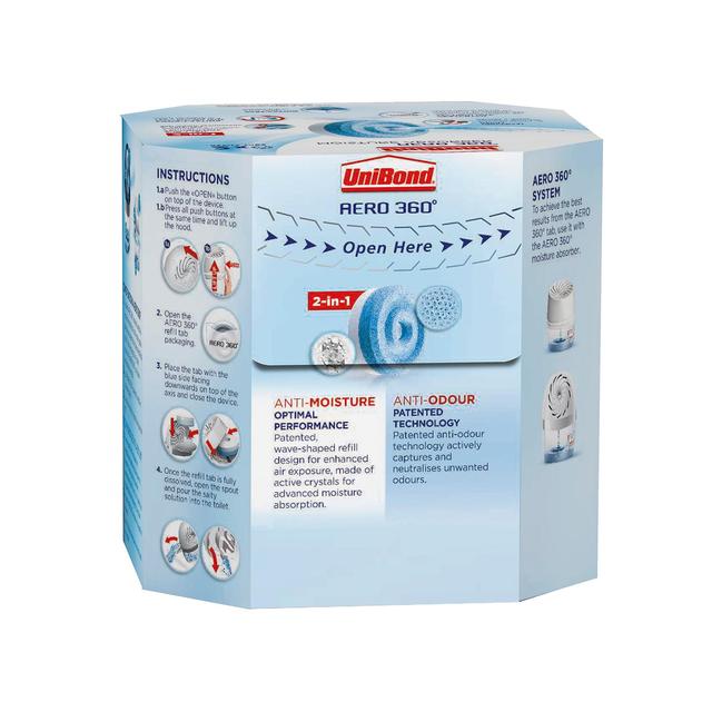 Unibond AERO 360 degree Moisture Absorber Neutral Refill Tab   2 per pack GOODS M&S
