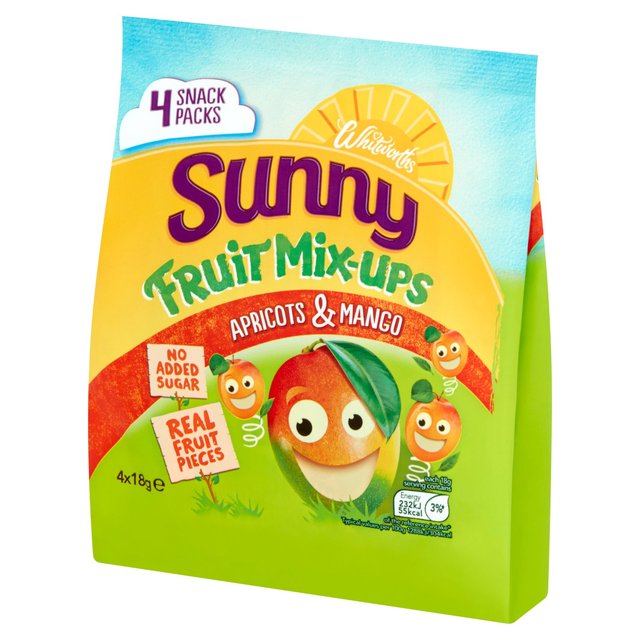 Whitworths Sunny Mix Ups Apricot and Mango   4 x 18g GOODS M&S
