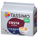 Tassimo Costa Flat White Coffee Pods 6 per pack GOODS M&S