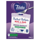 Tilda Boil in the Bag Brown Basmati Rice 4 x 62.5g GOODS M&S