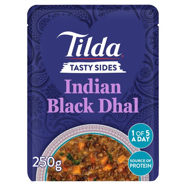 Tilda Tasty Sides Indian Black Dhal Pulses and Vegetables 250g GOODS M&S