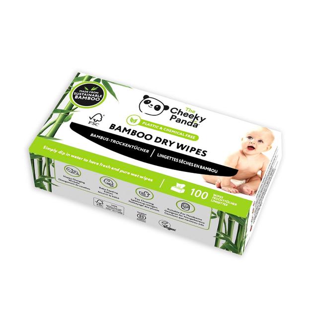 The Cheeky Panda Bamboo Baby Dry Wipes   100 per pack GOODS M&S