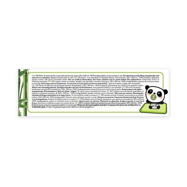 The Cheeky Panda Bamboo Baby Dry Wipes   100 per pack GOODS M&S