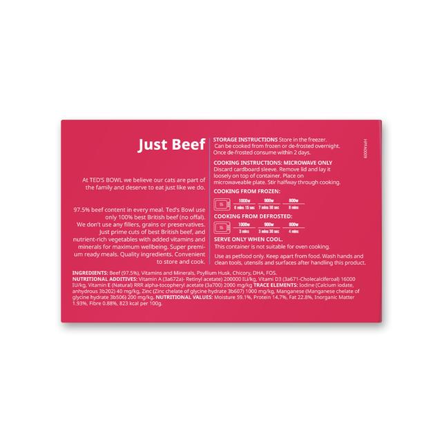 Ted's Bowl Just Beef for Cat 300g GOODS M&S