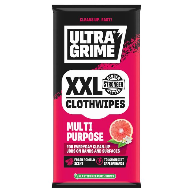 UltraGrime Multipurpose Pomelo XXL Clothwipes   20 per pack GOODS M&S