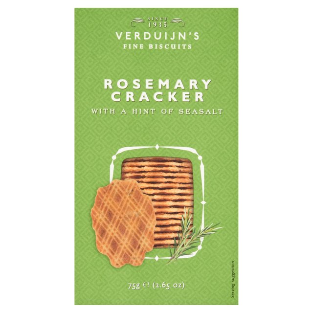 Verduijn Crackers with Rosemary & Seasalt 75g GOODS M&S