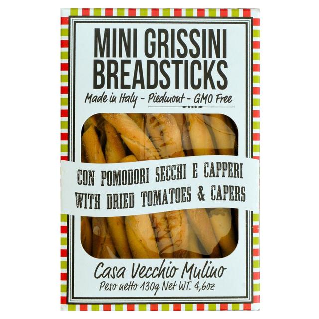 Vecchio Mulino Mini Grissini with Tomatoes & Capers   130g GOODS M&S