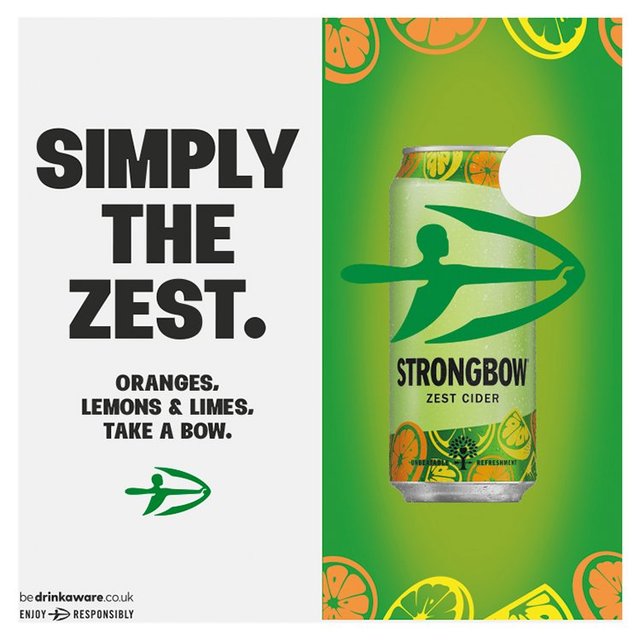 Strongbow Zest Cider Can   10 x 330ml GOODS M&S