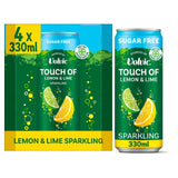 Touch of Lemon & Lime Sparkling Sugar Free Flavoured Water by Volvic 4 x 330ml GOODS M&S