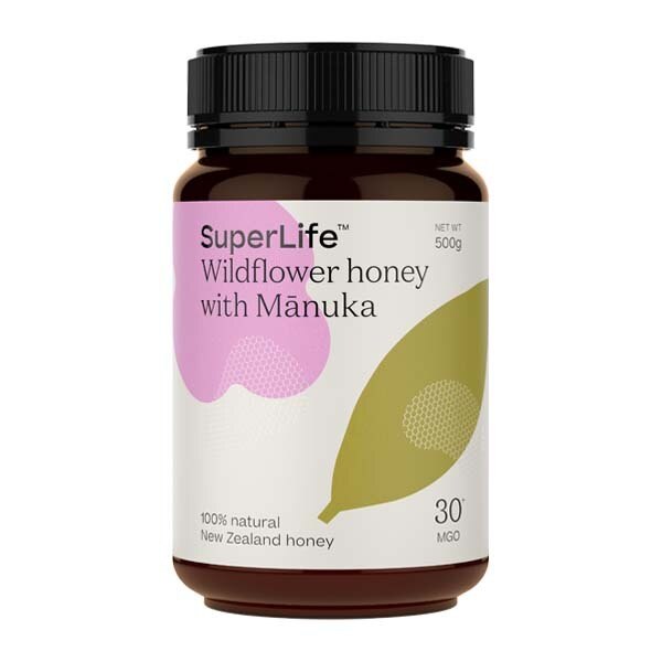 SuperLife Wildflower honey with Manuka MGO 30+ 500g GOODS Superdrug