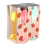 Summerhouse Strawberries & Cream Set of 4 Reusable Flutes   4 per pack GOODS M&S