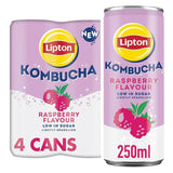 Lipton Kombucha Raspberry Flavour Cans 4 x 250ml