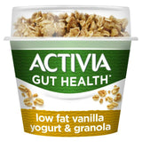 Activia Vanilla granola Breakfast Pot with Spoon Low Fat Yogurt 165g