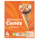 Sainsburys Millionaires Cones 4x110ml