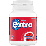 Extra Strawberry Flavour Sugarfree Chewing Gum Bottle Pieces x46