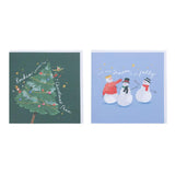 Sainsburys Home Square Fun Snowman Santa 10pk