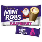Cadbury Milk Chocolate Raspberry Mini Rolls Cakes x5