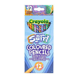 Crayola Pack of 12 Swirl Coloured Pencils