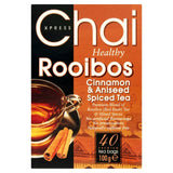 Chai Xpress Healthy Rooibos Cinnamon Aniseed Spiced Premium Tea Bags x40 100g