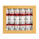 Sainsburys Home Mini Christmas Crackers RobinFoliage 6pk