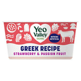 Yeo Valley Organic Greek Recipe Strawberry Passion Fruit 150g