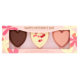 Happy Mothers Day Assortment Milk White Chocolate with Pink Strawberry Flavour Hearts 75g