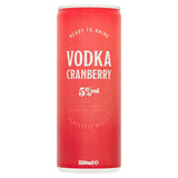 Sainsburys Vodka Cranberry 250ml