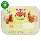 Sainsburys British Free Range Eggs Medium x6