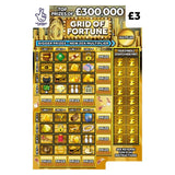 National Lottery 3 300000 Grid of Fortune Scratchcard Game