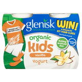 Glenisk Organic Kids Vanilla Yogurt 4 x 90g 360g