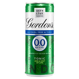 Gordons 00 Alcohol Free Spirit  Tonic with a Hint of Lime Can 250ml