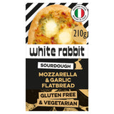 White Rabbit Sourdough Mozzarella & Garlic Flatbread 210g GOODS Sainsburys