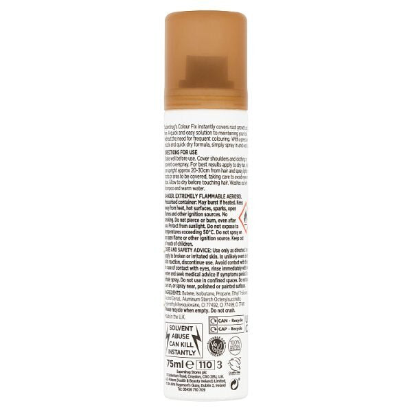 Superdrug Colour Fix Instant Root Cover - Brown GOODS Superdrug