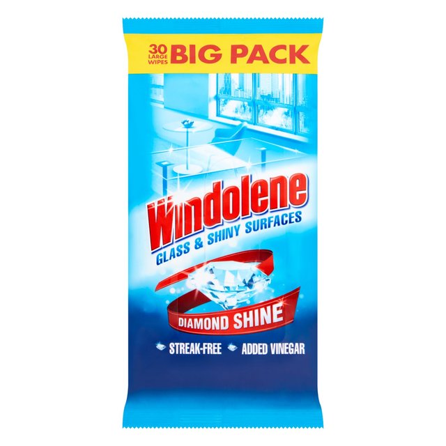 Windolene Window & Glass Cleaner Wipes   30 per pack GOODS M&S