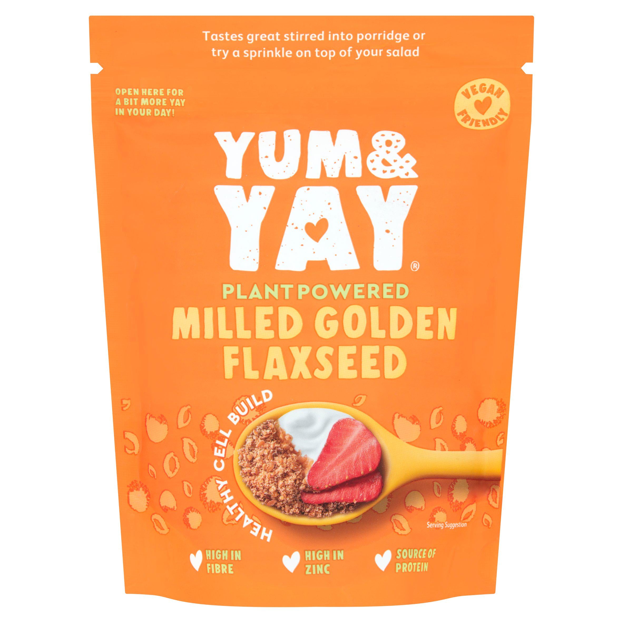 Yum & Yay Glorious Milled Golden Flaxseed 200g Wholefood powders & ingredients Sainsburys