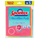 Spontex Microfibre Multipad 3pk Rubber gloves cloths & sponges Sainsburys