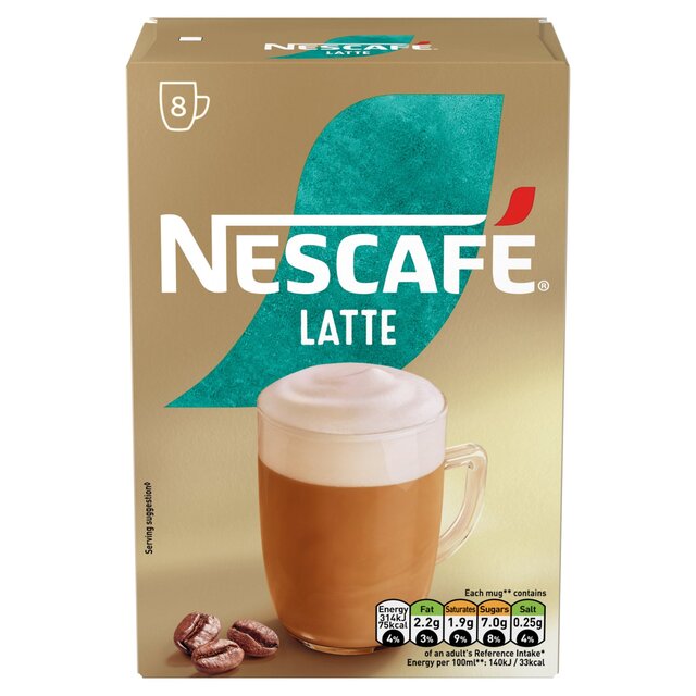 Nescafe Latte Instant Coffee 8 Sachets 6 x 144g - McGrocer