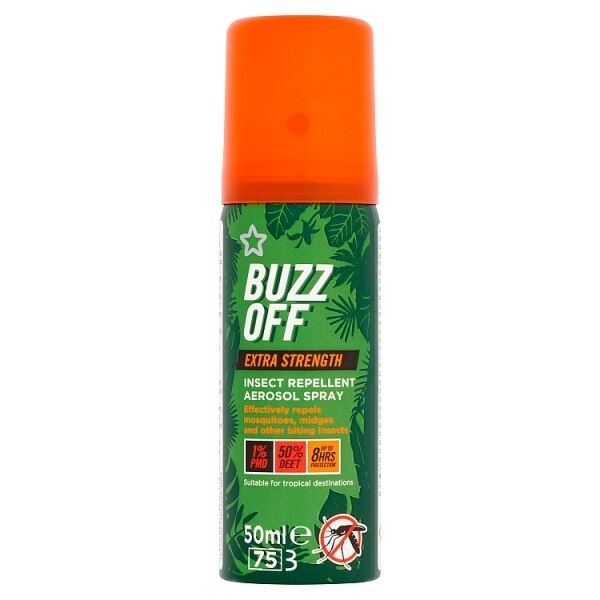 Superdrug Buzz Off Extra Strength Bug Repellent Spray 50ml GOODS Superdrug