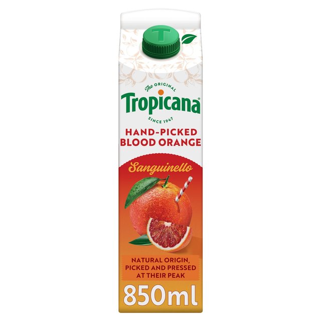 Tropicana Pure Sanguinello Blood Orange Fruit Juice   850ml GOODS M&S
