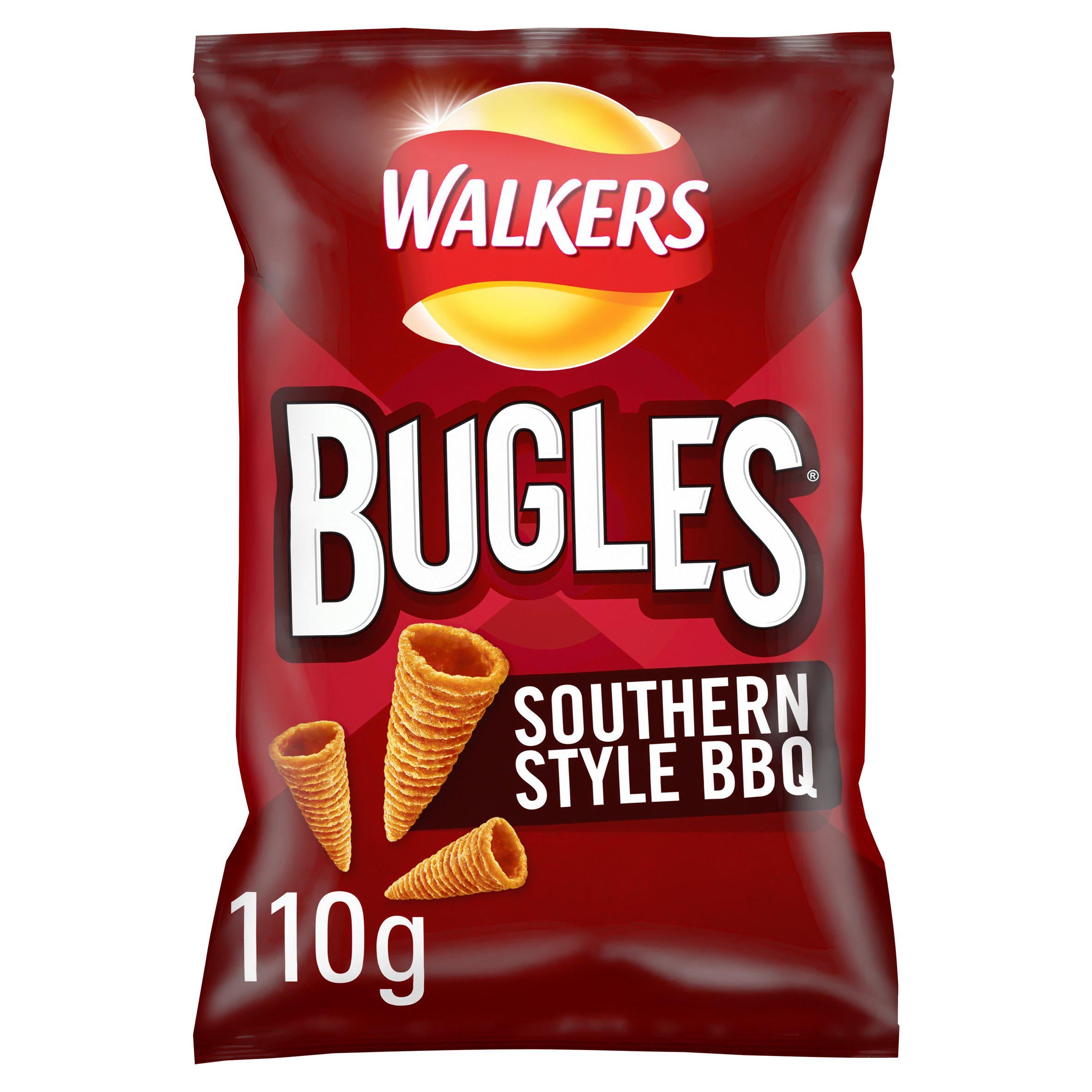 Walkers Bugles Southern Style BBQ Sharing Snacks 110g Sharing crisps Sainsburys