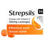 Strepsils Orange With Vitamin C Sore Throat Lozenges   36 per pack GOODS M&S