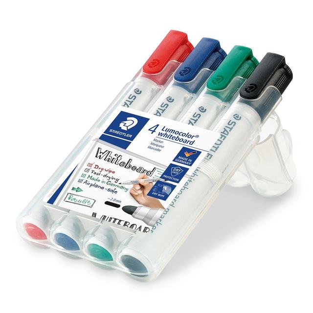 Staedtler Lumocolor Whiteboard Markers   4 per pack GOODS M&S