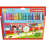 STABILO Power colouring pens wallet of 24 assorted colours 24 per pack GOODS M&S
