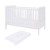 Tutti Bambini Rio Cot Bed with Cot Top Changer & Mattress - White GOODS Boots