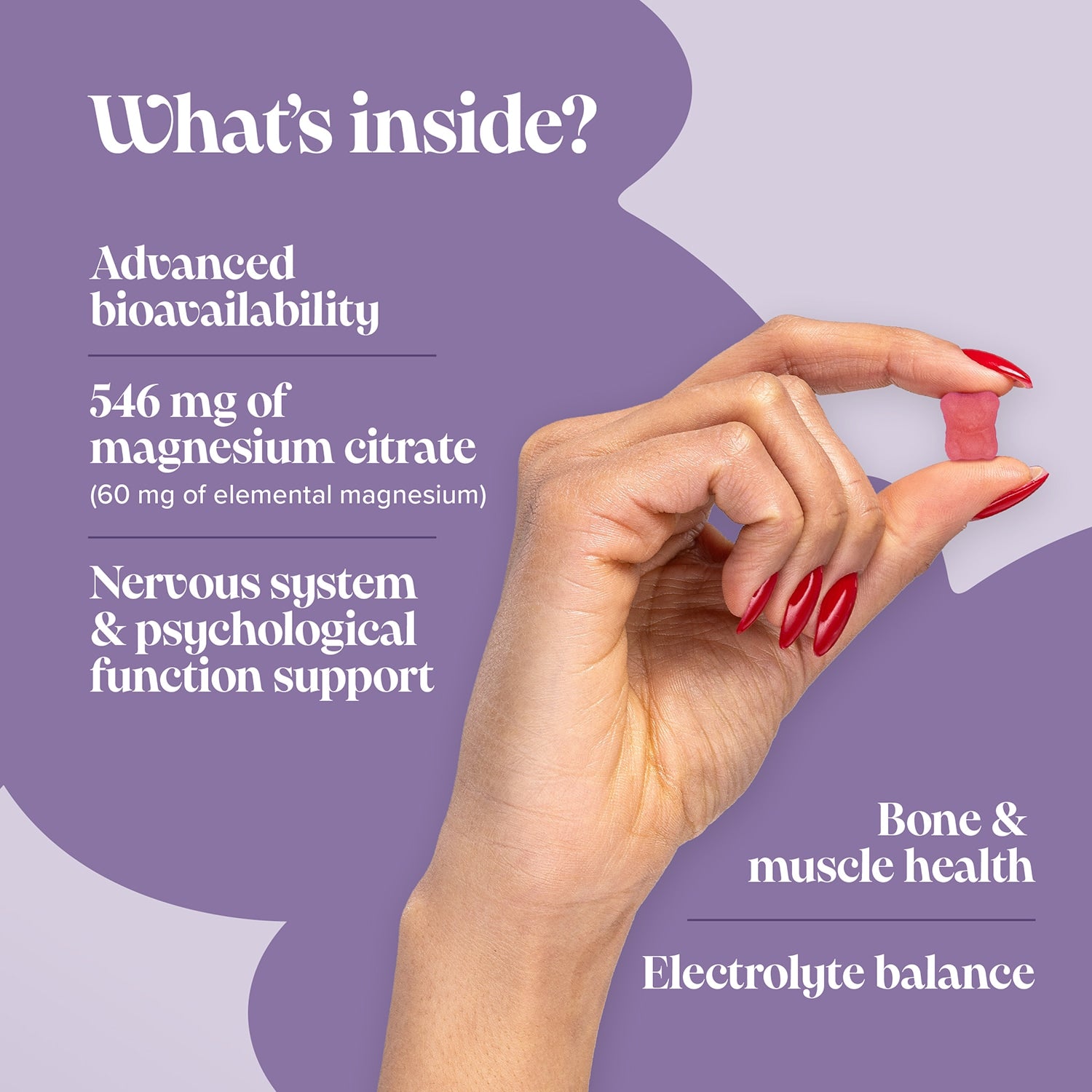 Novomins Kids Magnesium Strawberry Flavoured 30 Gummies - 998885