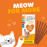 Webbox Tasty Sticks with Chicken & Liver Semi-Moist Cat Treats 30g GOODS M&S